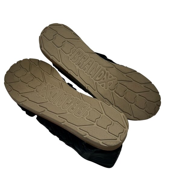 Brand X Huarache Sandals Womens 9 Blue Leather Woven Slip On Open Toe Comfort - Picture 8 of 8